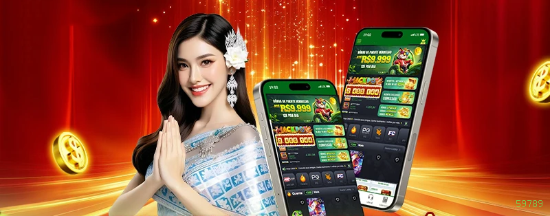 Aplicativo móvel 59789 para iOS e Android